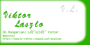 viktor laszlo business card